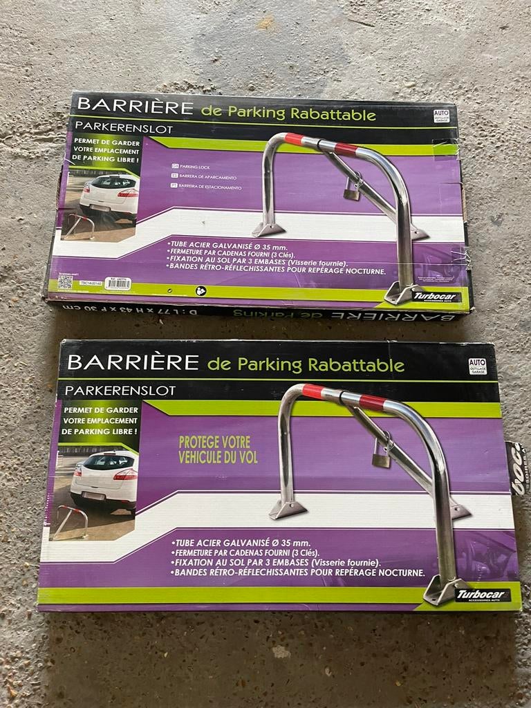 Barrières de parking rabattables., Nieuw