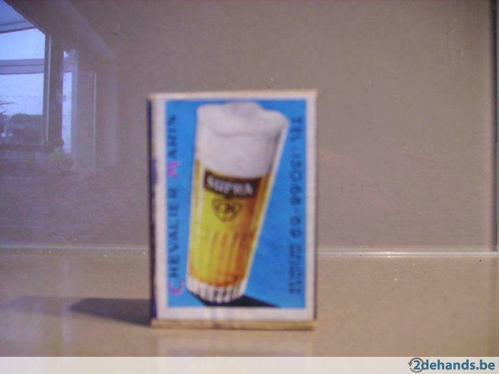 houten luciferdoosje supra bier BROUWERIJ CHEVALIER mechelen, Verzamelen, Nieuw