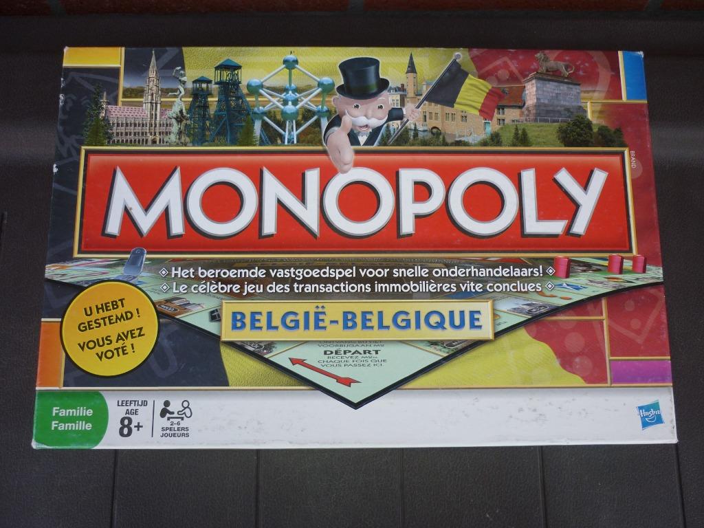 Jeu de société - Monopoly Belgique Bilingue, Hobby & Loisirs créatifs, 1 ou 2 joueurs, Enlèvement ou Envoi, Utilisé, Hasbro