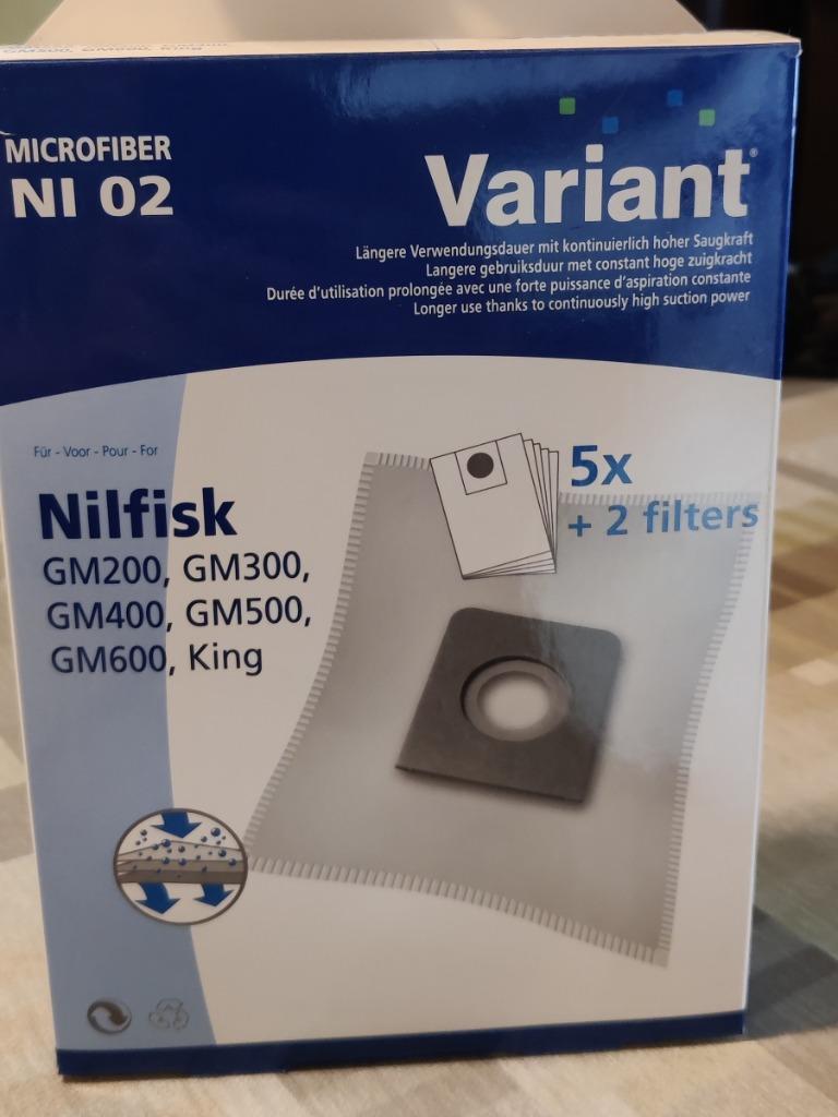 5 nouveaux sacs d'aspirateur pour Nilfisk + 2 filtres, Enlèvement ou Envoi, Neuf, Sac à poussière, Autres types