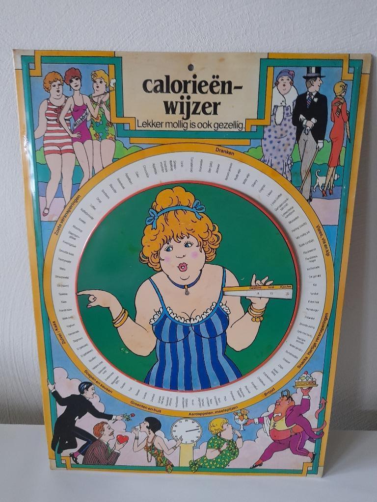 Calories Wijzer - Pancarte vintage en brocante, Enlèvement ou Envoi