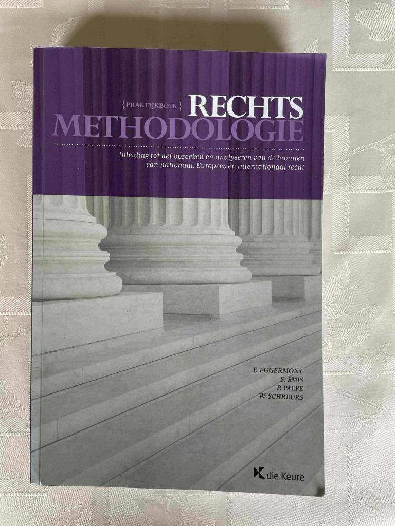 Rechtsmethodologie Eggermont, Smis, Paepe, Scheurs, Ophalen