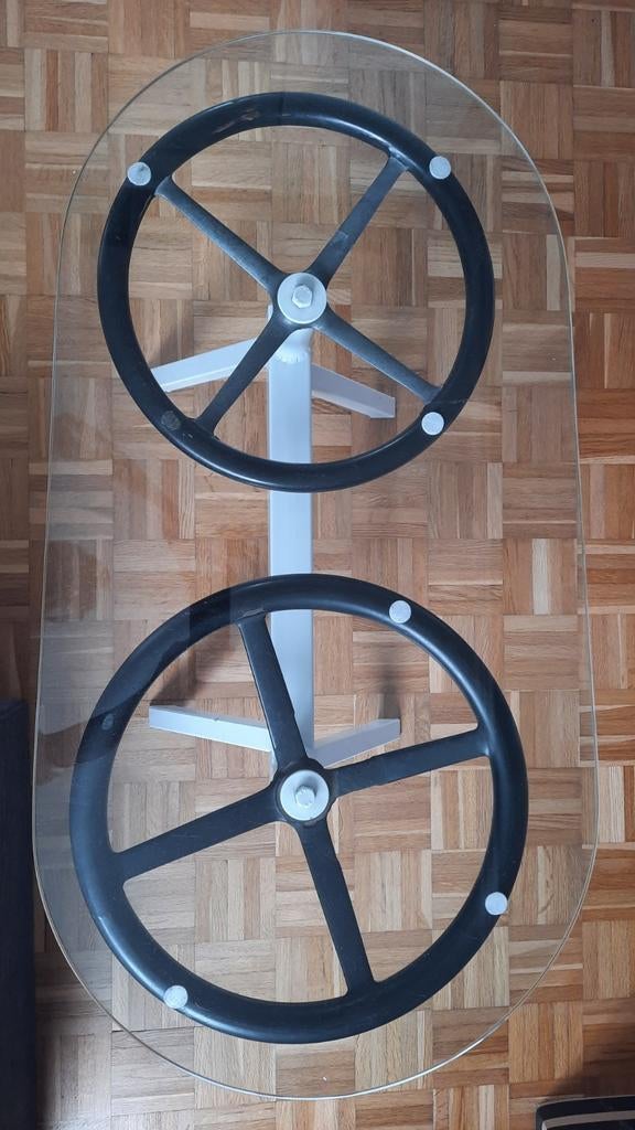 Table de salon avec volant de véhicules anciens, Enlèvement ou Envoi