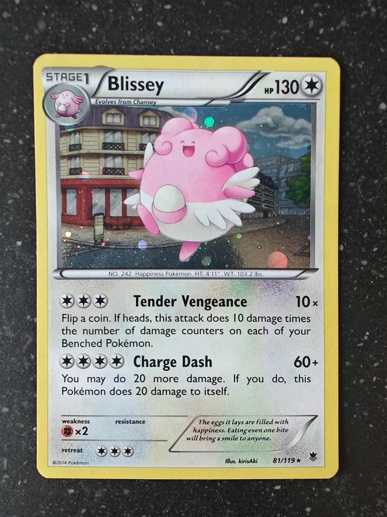 Blissey cosmos holo phantom forces Pokémon, Ophalen of Verzenden