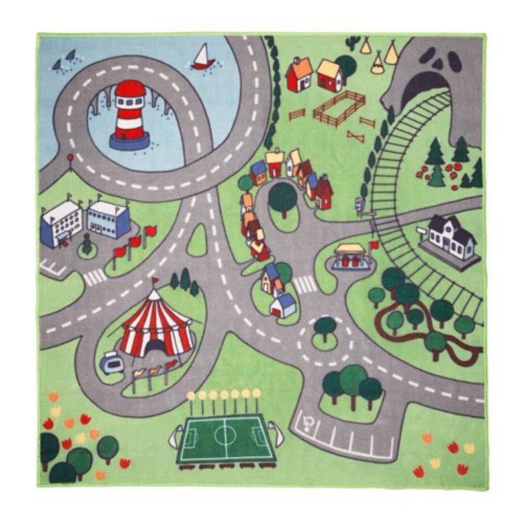 STADSDEL (IKEA) - Tapis pour chambre d'enfant (130 x 133 cm), Enlèvement, Utilisé, Tapis ou Coussin