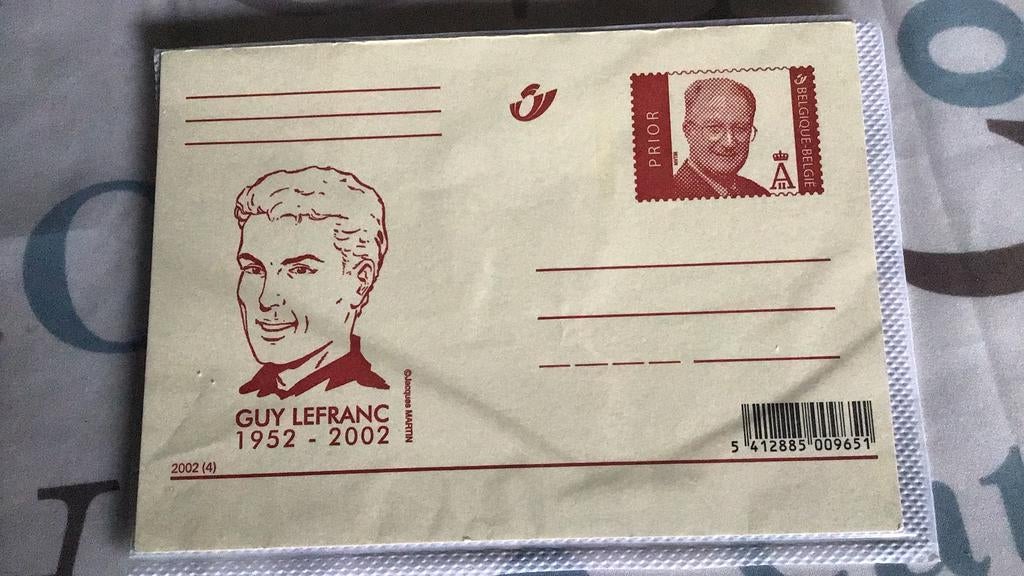 Herdenkingskaart guy lefranck(c2), Postzegels en Munten, Ophalen of Verzenden, Onbeschreven