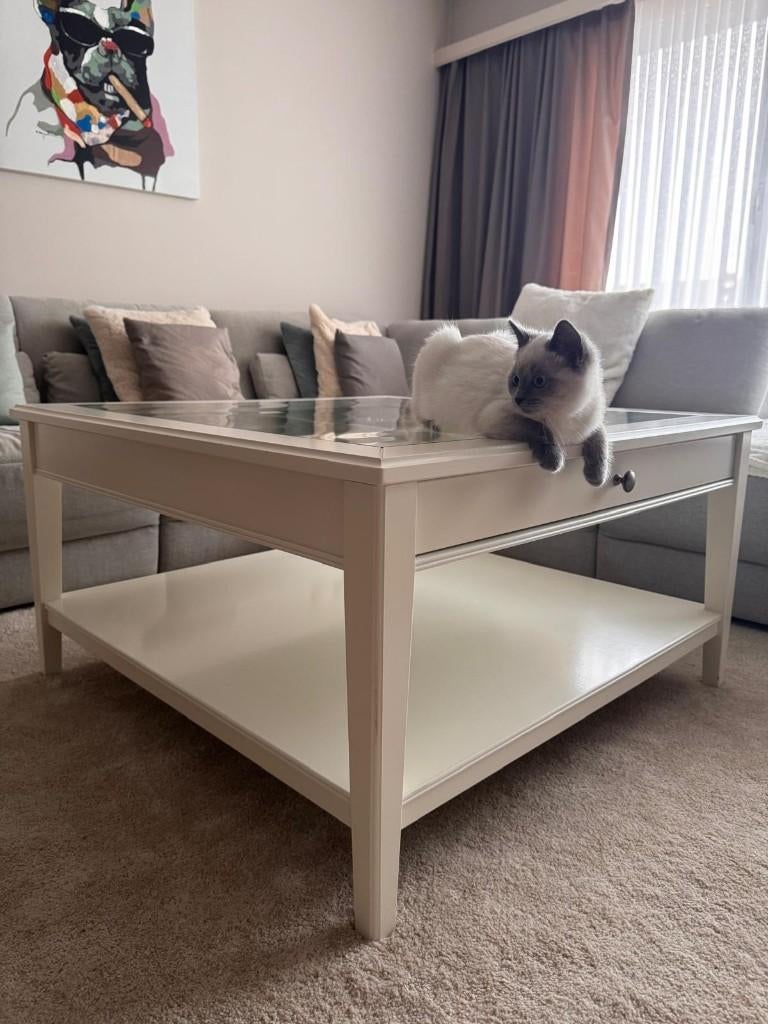 Landelijke salontafel Ikea Hemnes, Huis en Inrichting, Ophalen, Gebruikt