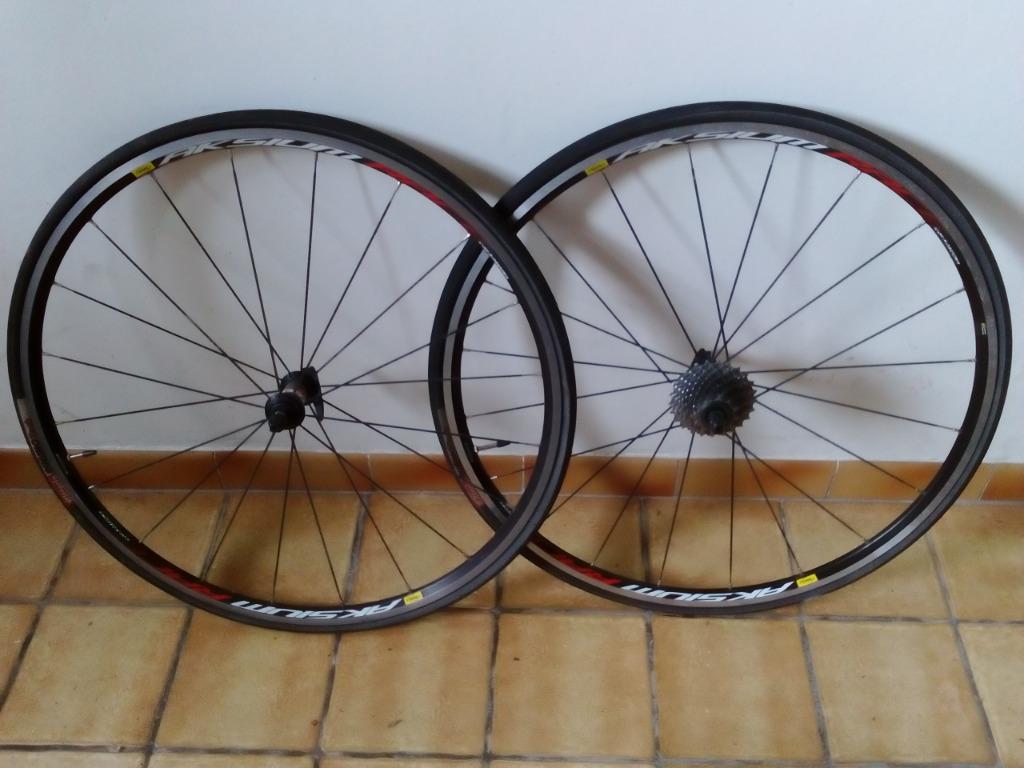 Set Mavic Aksium Racewielen, Fietsen en Brommers, Fietsonderdelen, Ophalen, Gebruikt, Wiel, Mavic