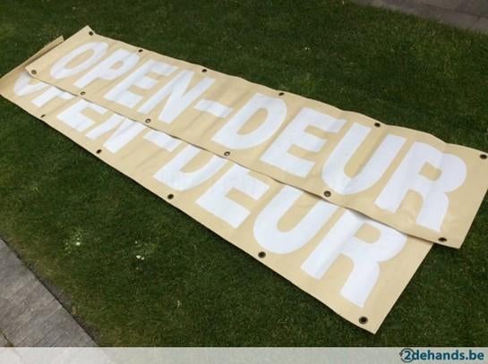 Spandoek 'open deur' 2 stuks 247 x 50 cm, Enlèvement ou Envoi