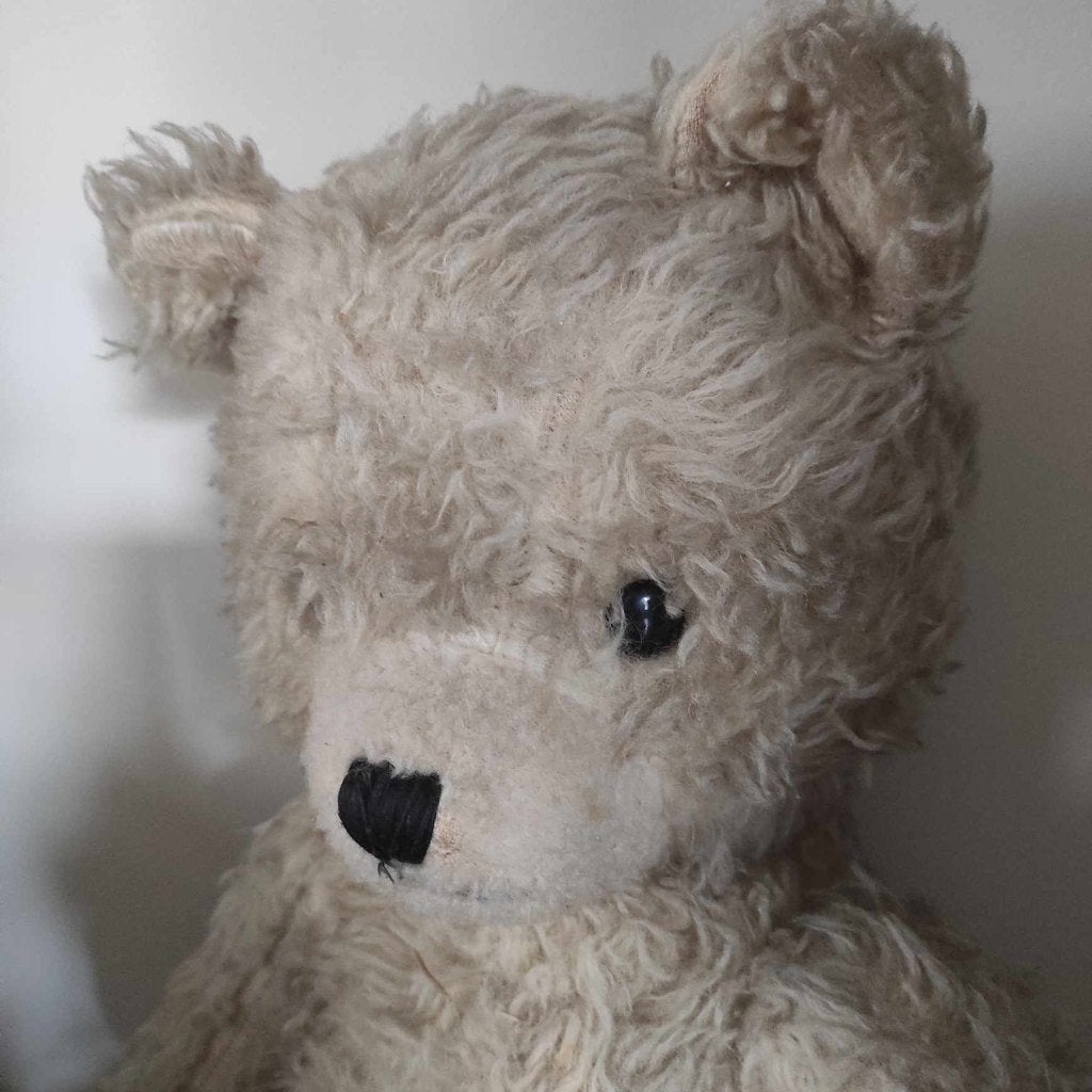 oude vintage teddybeer, Ophalen of Verzenden, Gebruikt, Stoffen beer