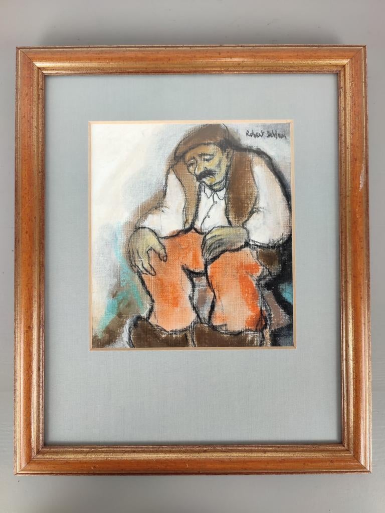 Robert de Man - pastel, Antiquités & Art, Art | Peinture | Classique, Enlèvement ou Envoi