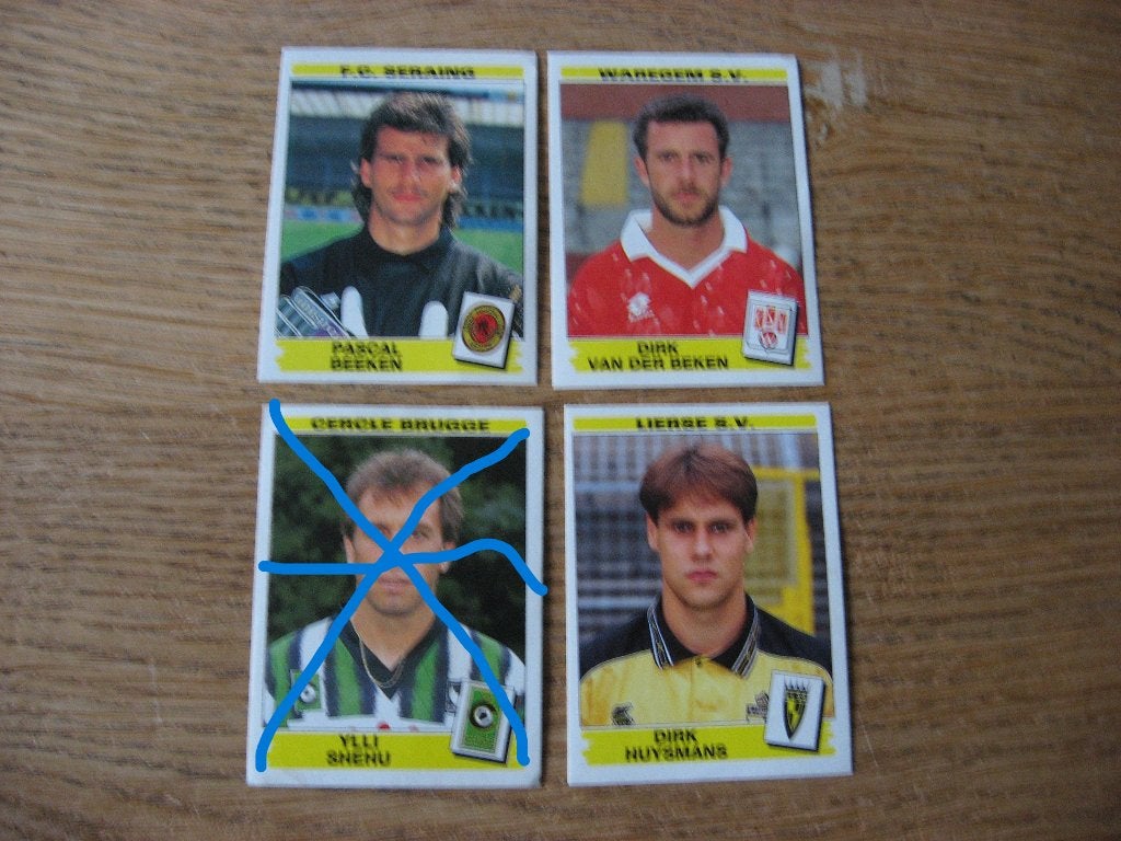 Autocollants Football 96 Panini pour joueurs Lierse Seraing, Enlèvement ou Envoi, Neuf, Autres types