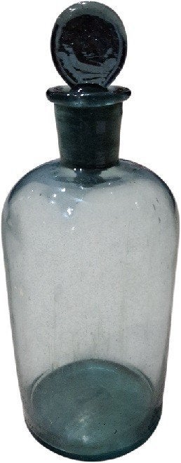 oude apothekersfles met glazen stop, Ophalen of Verzenden