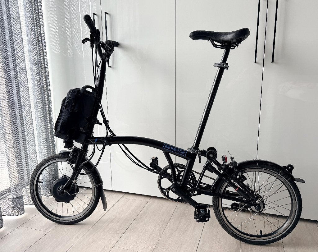 Brompton H6L Electric à seulement 92 km ! ! !, Neuf, Vitesses, Enlèvement, Totalement pliable