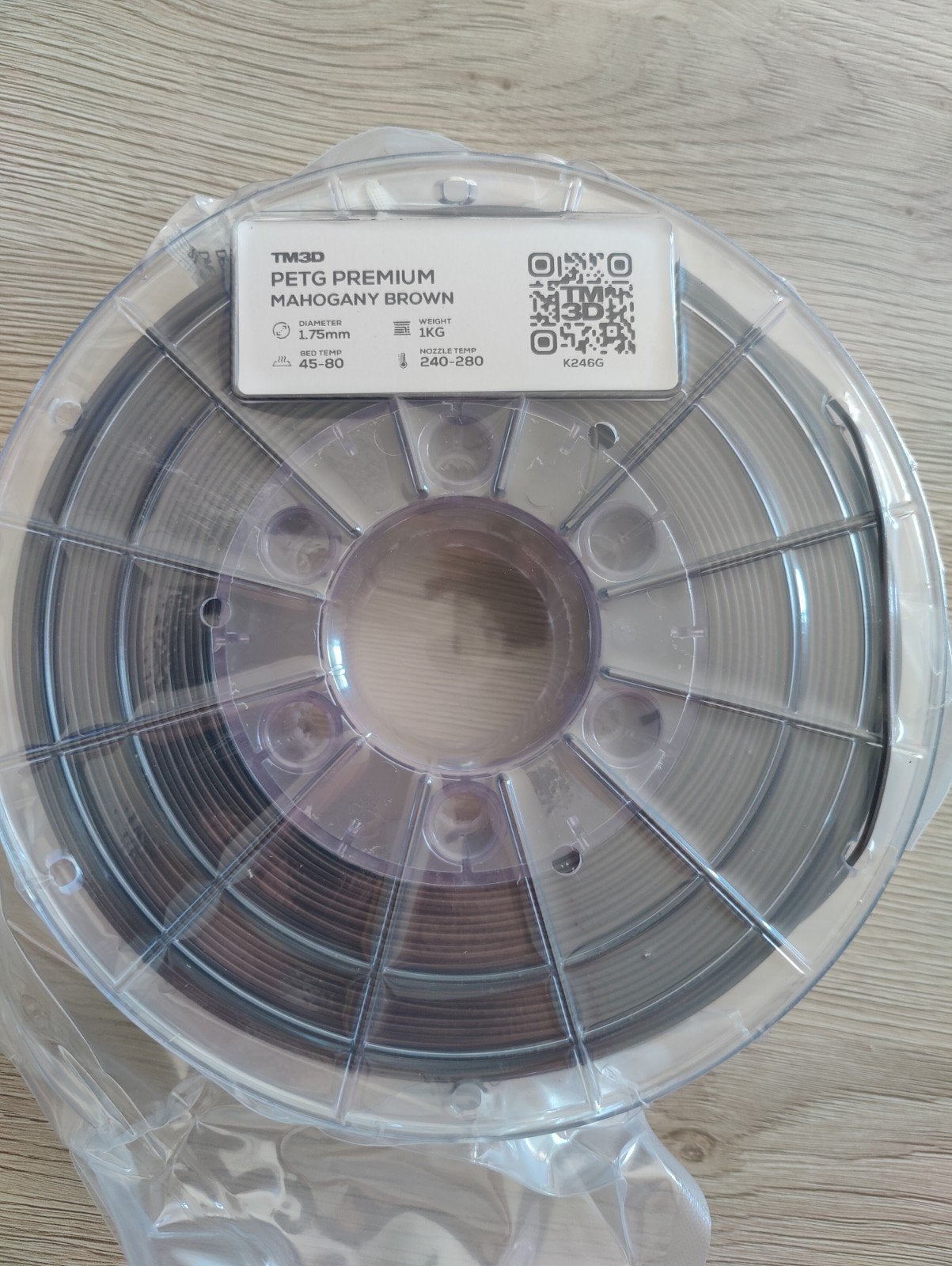 3D filament petg premium mahogany brown, Computers en Software, 3D-printerbenodigheden, Ophalen, Nieuw, Filamentrollen