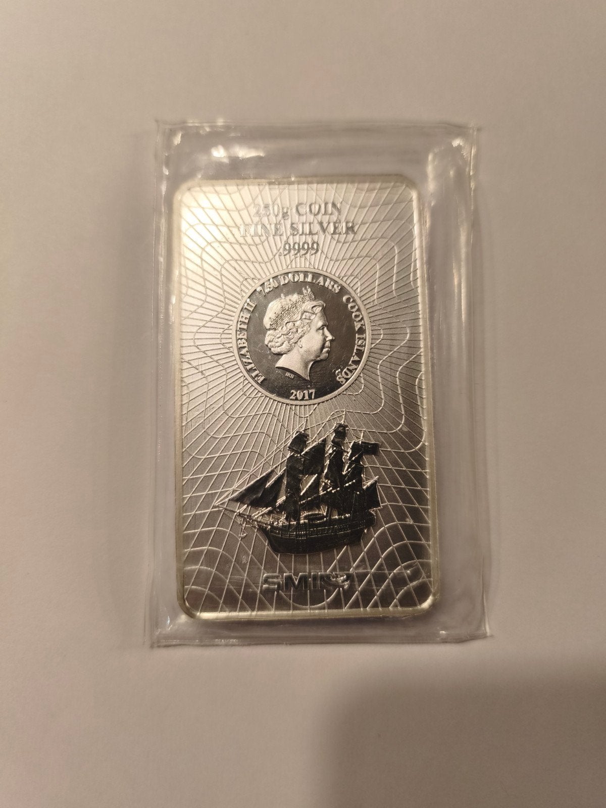 Cook Islands 250gram, Ophalen of Verzenden, Zilver