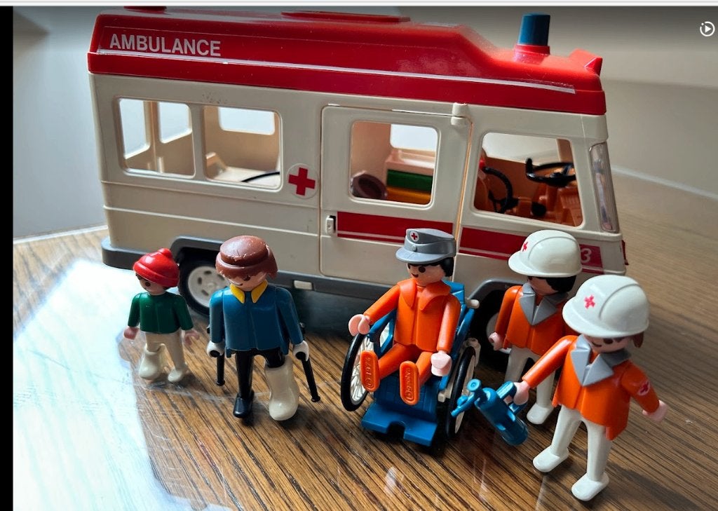 Ambulance - Playmobil- Vintage, Ophalen, Gebruikt, Complete set, Voertuig