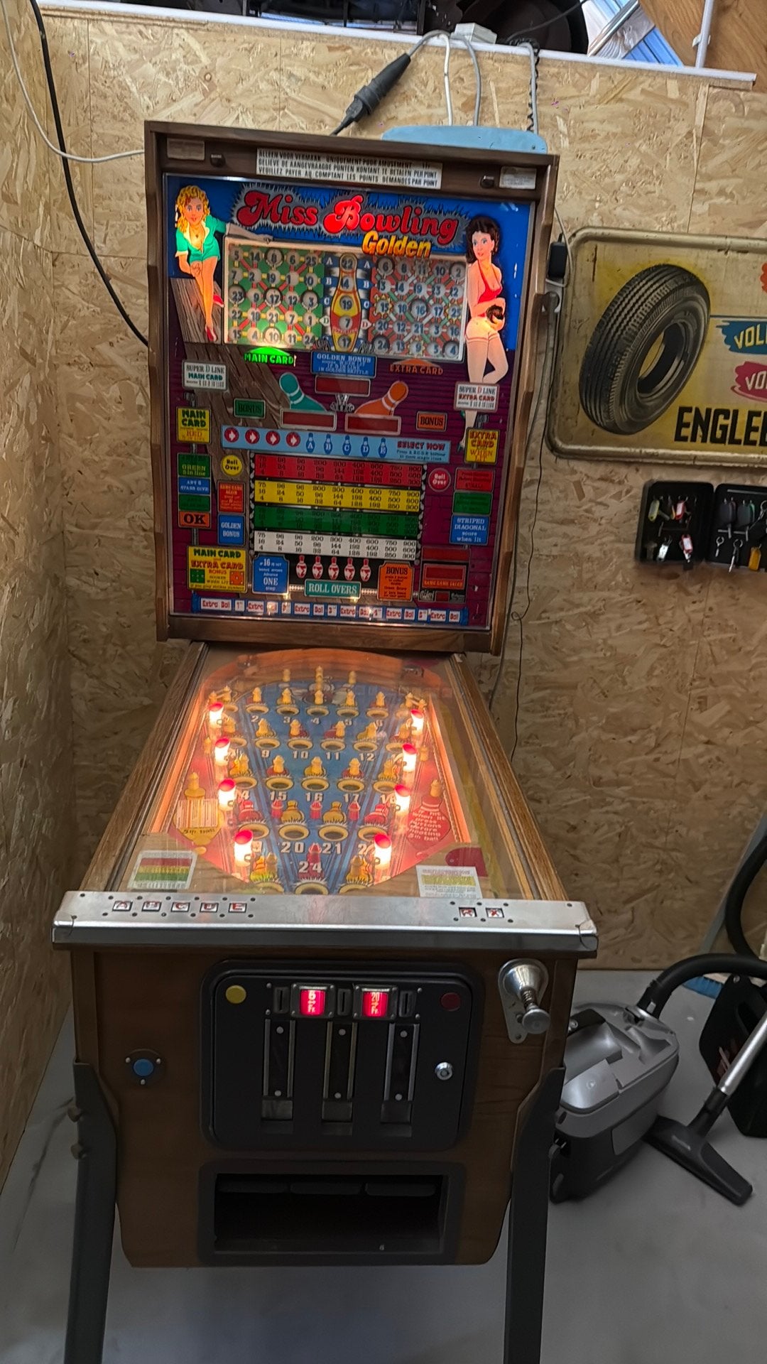 Miss Bowling golden, Verzamelen, Automaten | Flipperkasten, Ophalen, Zo goed als nieuw