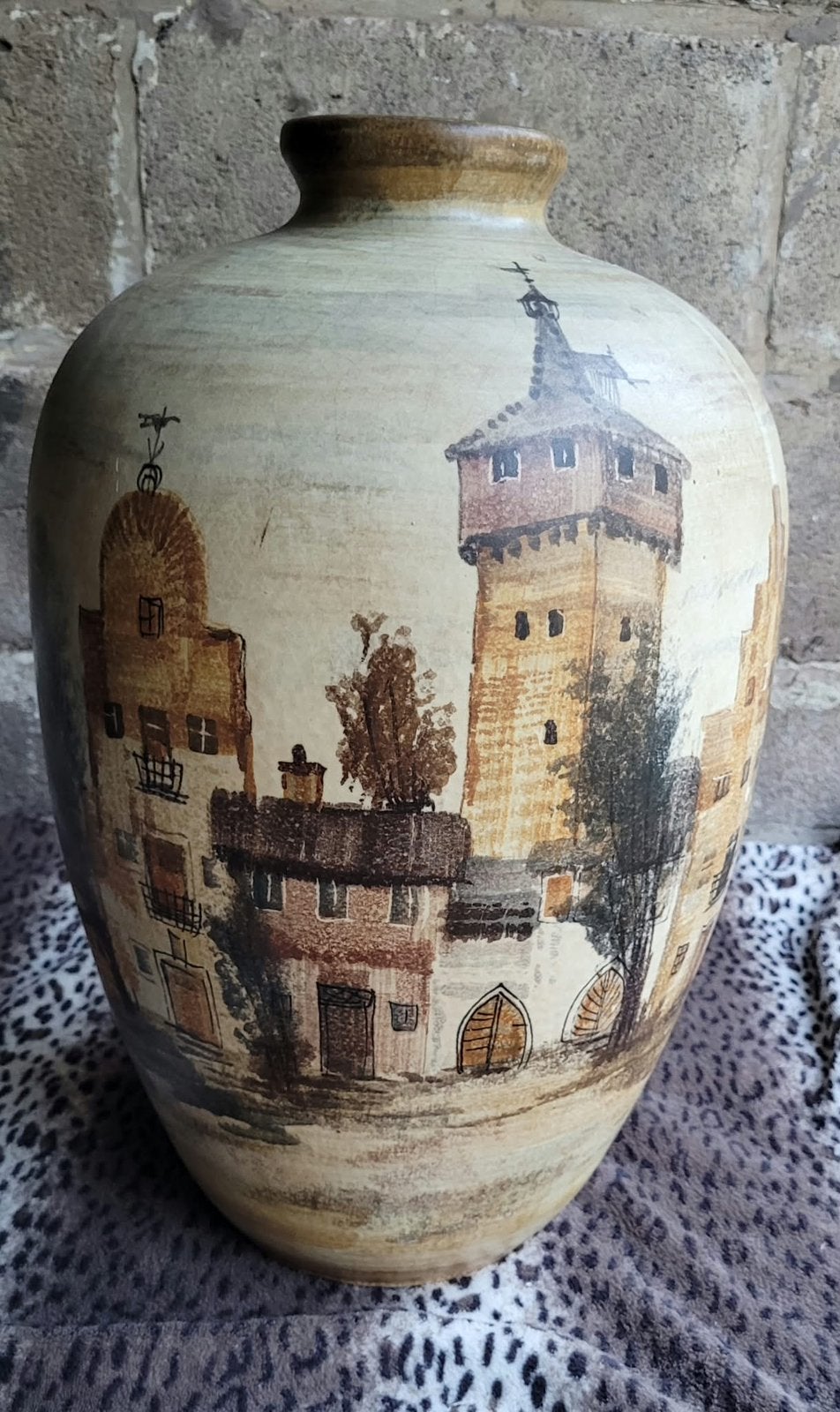 Vase peint main Spalato West Germany année 50, Enlèvement