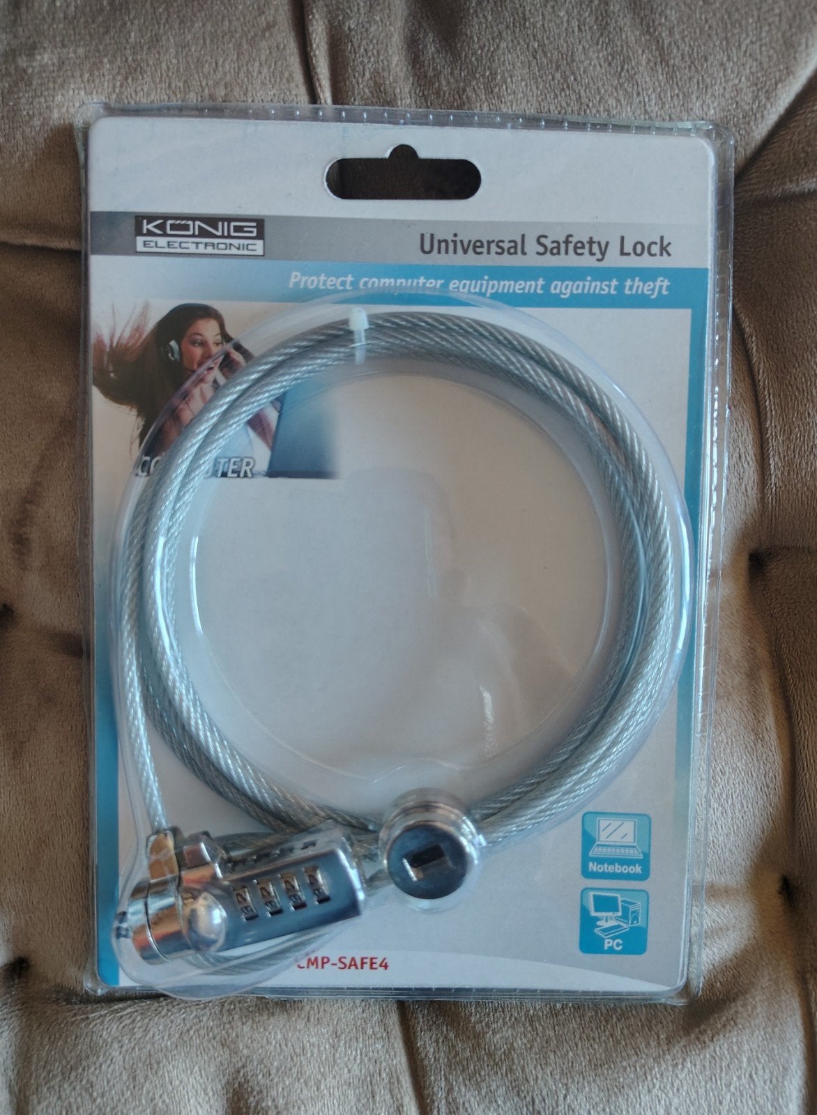 Konig CMP-SAFE4 laptopslot, Ophalen