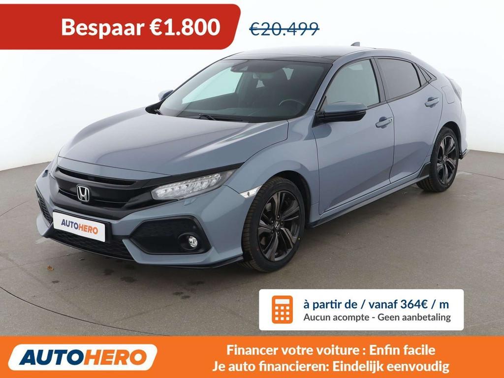 Honda Civic 1.5 VTEC Sport Plus, Autos, Argent ou Gris, Achat, 139 g/km, Euro 6