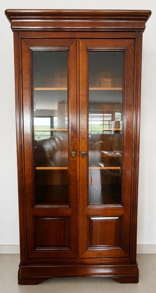 Vitrine en merisier, Avec porte(s), 25 à 50 cm, Comme neuf, 50 à 100 cm