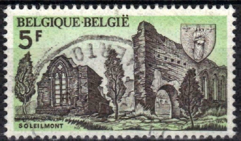 Belgie 1974 - Yvert 1712/OBP 1720 - Abdij in Gilly (ST), Postzegels en Munten, Postzegels | Europa | België, Gestempeld, Gestempeld