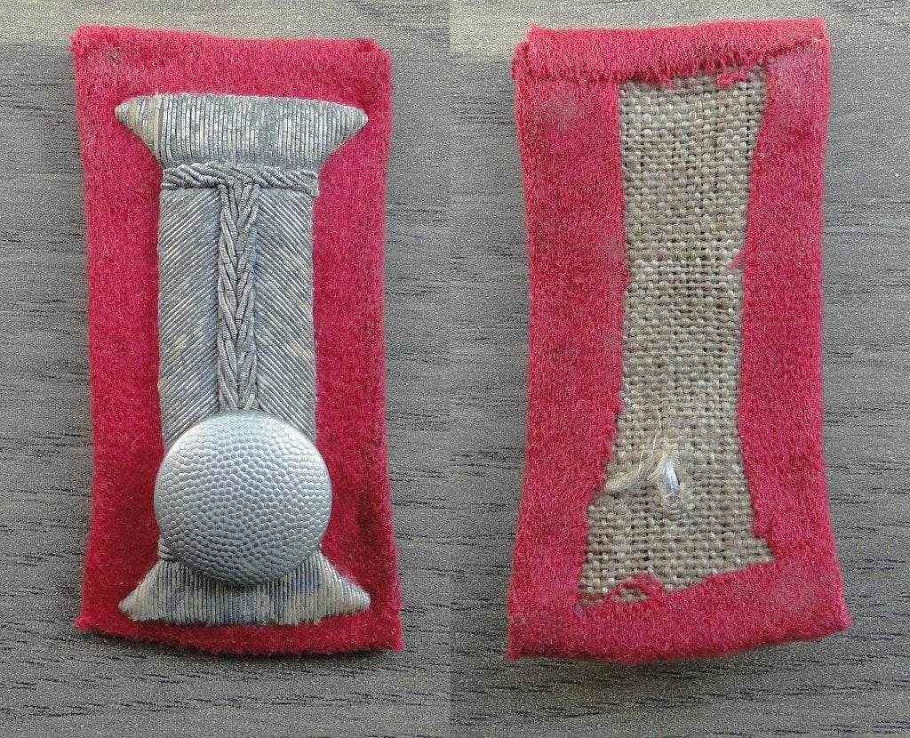 Panzer Waffenrock ärmelpatten allemand, Collections, Enlèvement ou Envoi, Armée de terre
