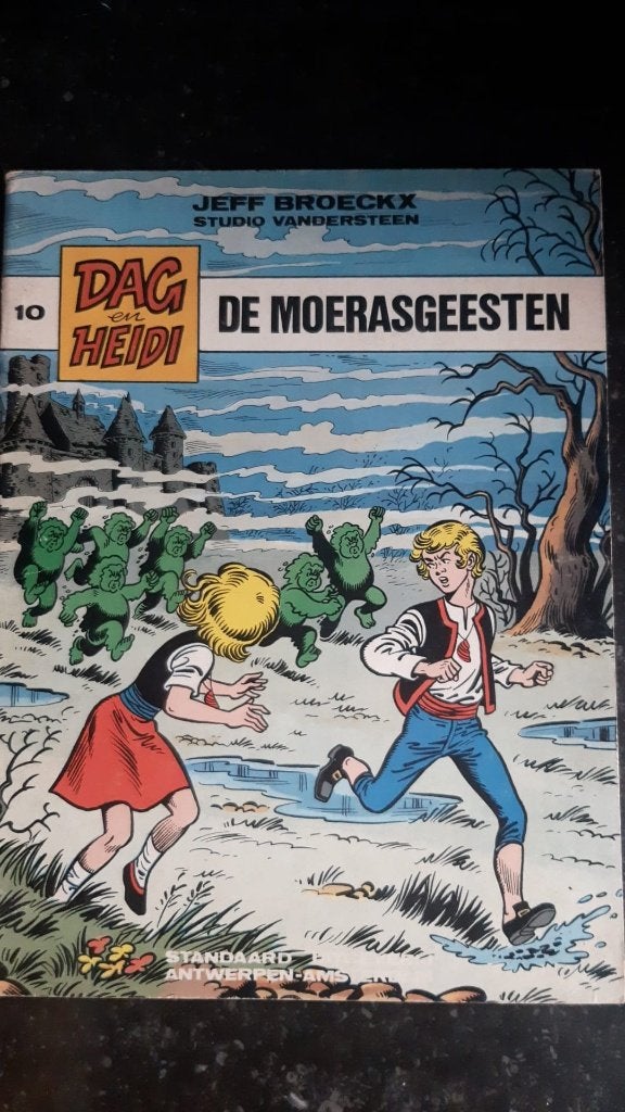 Dag en Heidi 10 - De moerasgeesten - 1ste druk, Ophalen, Gelezen, Jeff Broeckx