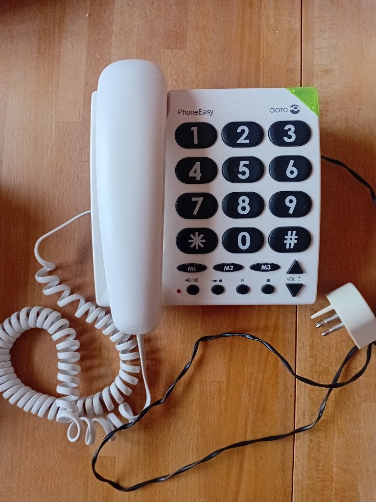 Domo Phone Easy telefoon met grote toetsen, Telecommunicatie, Ophalen, Zo goed als nieuw, Bakeliet