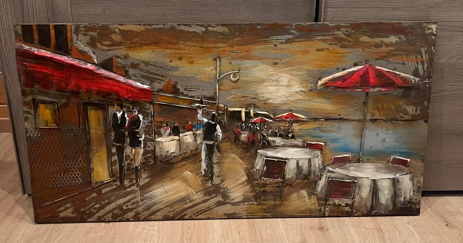 Metalen 3D schilderij, Enlèvement