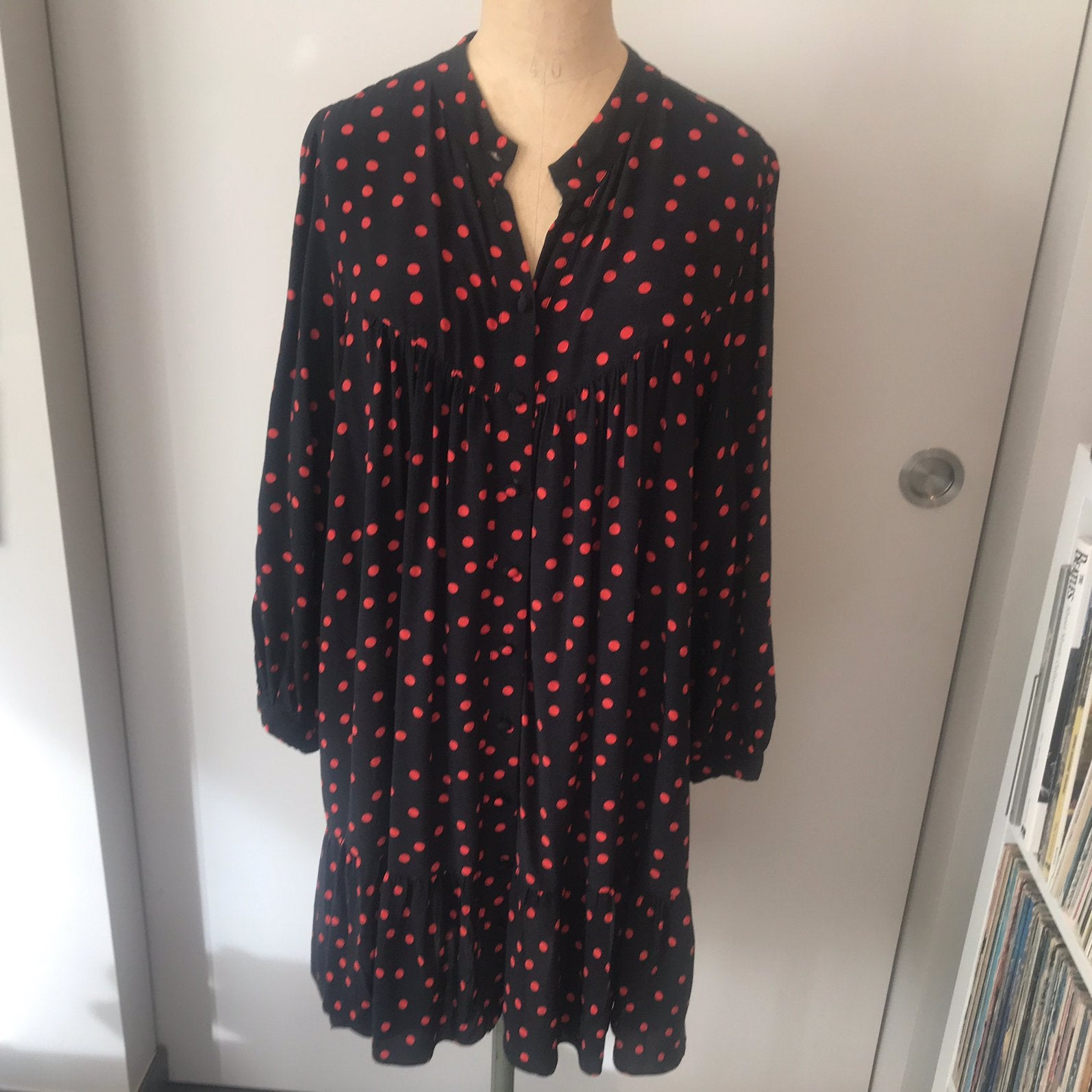 Jurk met bolletjes van Zara maat 38, Ophalen of Verzenden, Zo goed als nieuw, Maat 38/40 (M)