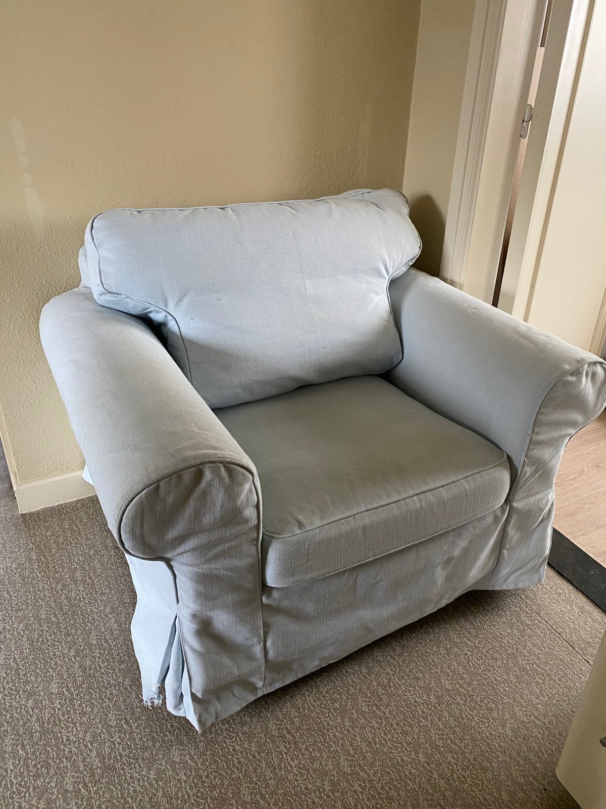 Ruime fauteuil van Ikea, Huis en Inrichting, Fauteuils, Ophalen, Gebruikt, 75 tot 100 cm, 100 tot 125 cm