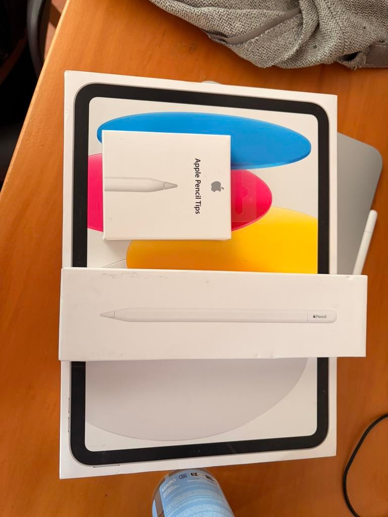 iPad 10eme Gen + Apple Pencil, Informatique & Logiciels, Apple iPad Tablettes, Gris, Apple iPad, Comme neuf, Enlèvement