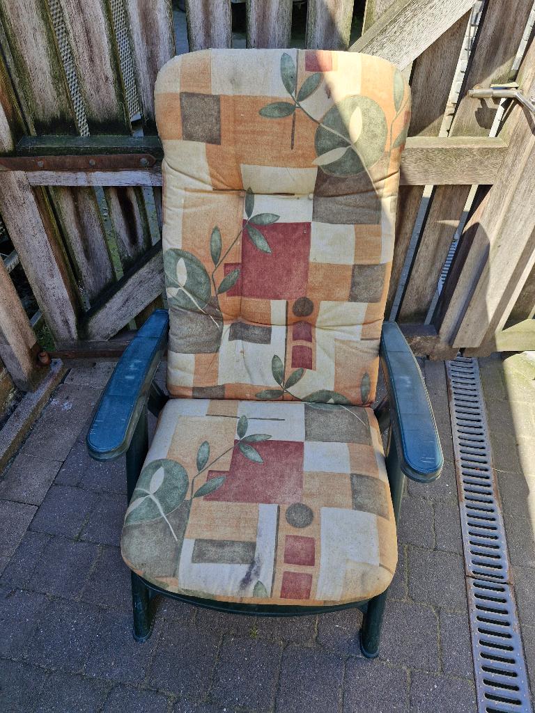Chaises de jardin/terrasse en PVC vert, Jardin & Terrasse, Chaises de jardin, Enlèvement, Comme neuf, Synthétique, Pliant