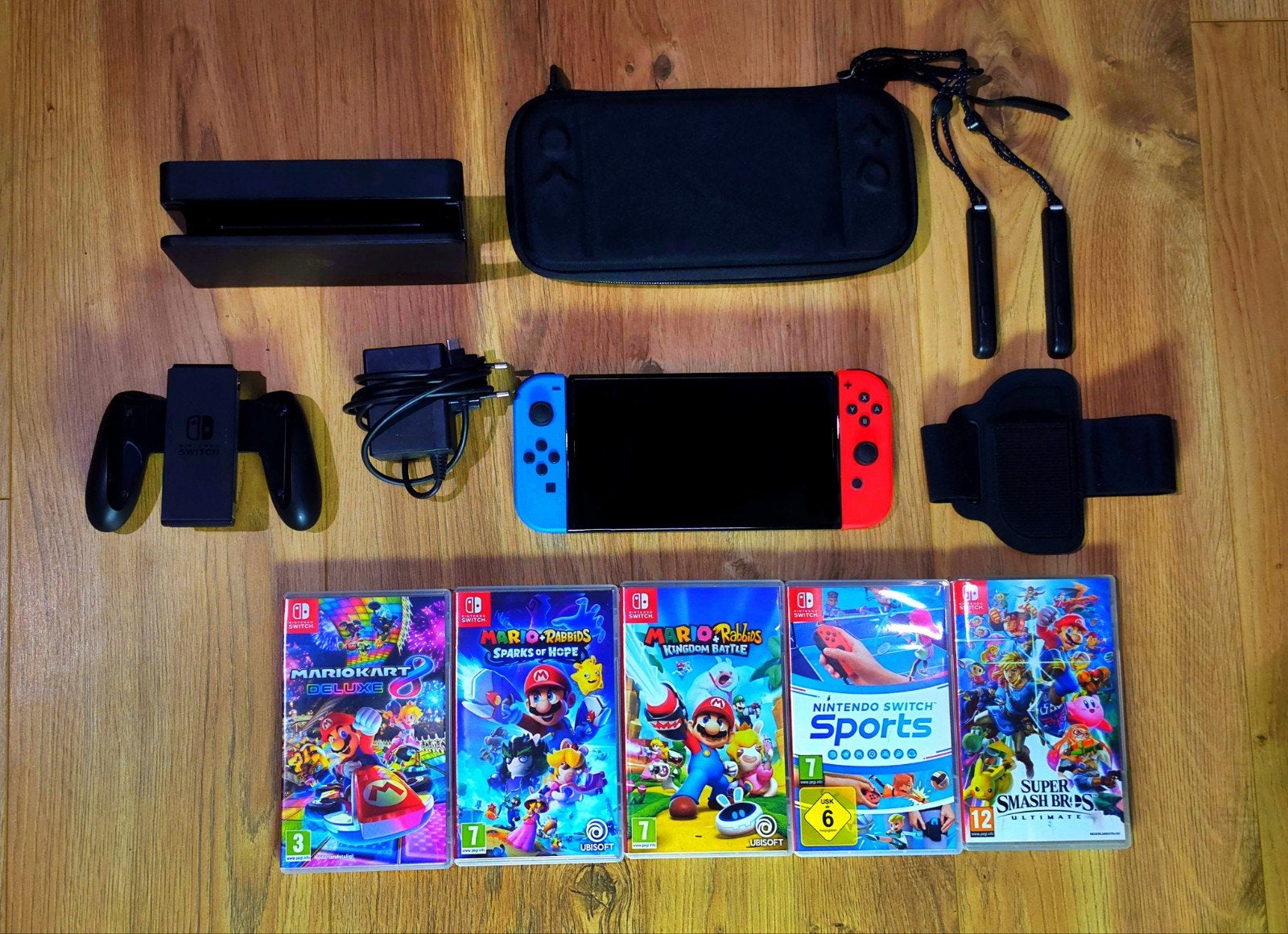 Nintendo Switch OLED, Switch OLED, Comme neuf, Enlèvement, Avec jeux