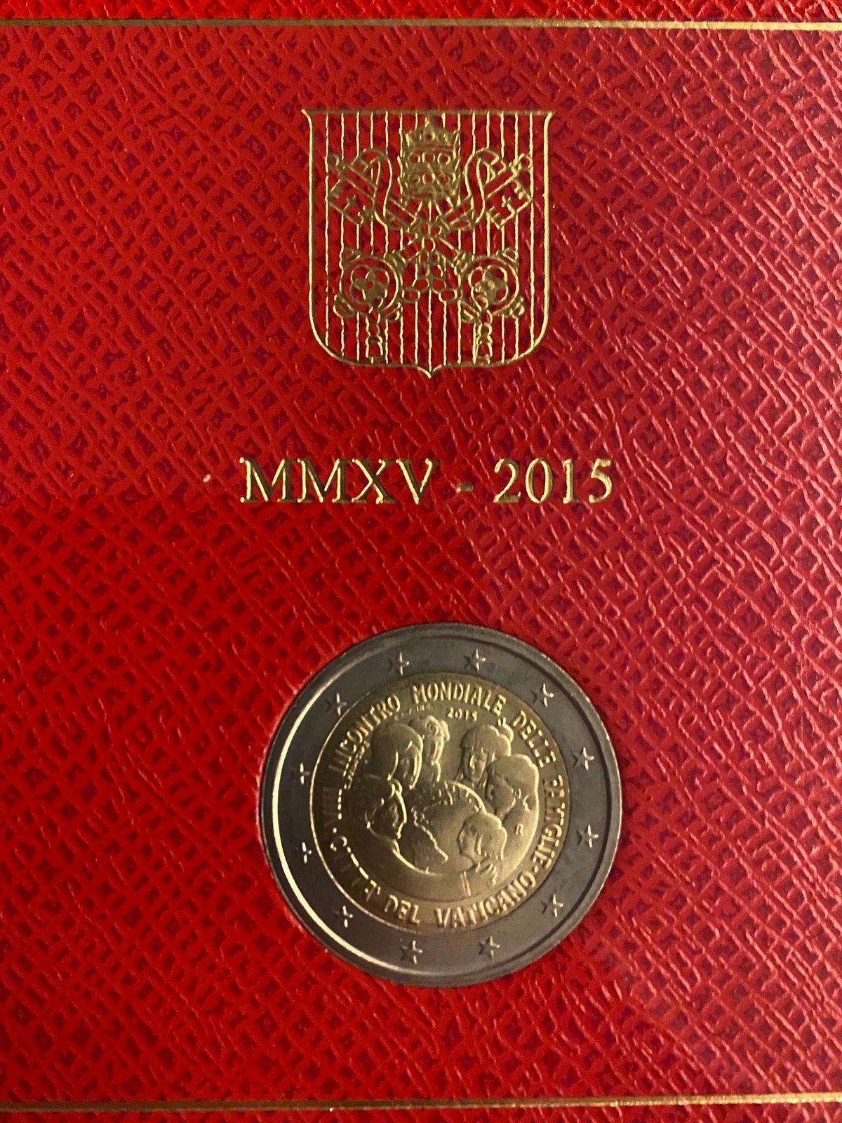 2€ Vaticaan 2015 - Wereld familiedag, Postzegels en Munten, Ophalen of Verzenden