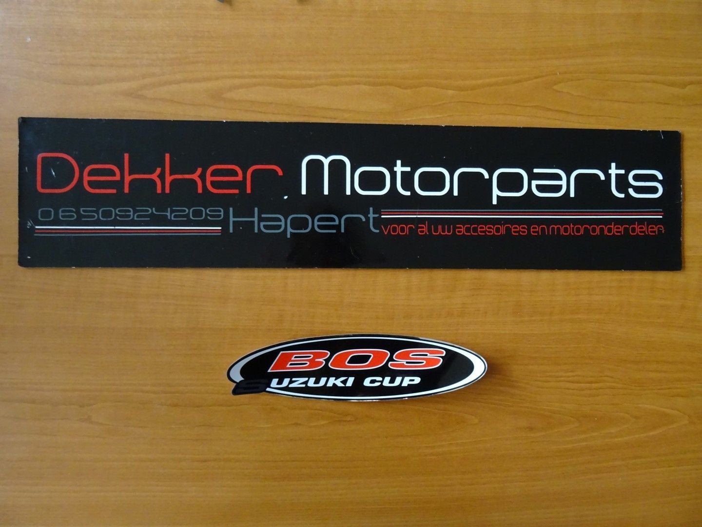 Bos Exhausts Uitlaat / Demper Sticker # Bos Suzuki Cup #, Motoren, Ophalen of Verzenden, -, -, -