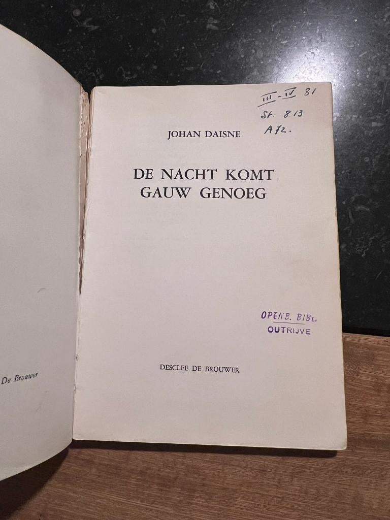 De nacht komt gauw genoeg, gedichten - Johan Daisne, Boeken, Gedichten en Poëzie, Ophalen of Verzenden, Gelezen, Johan Daisne