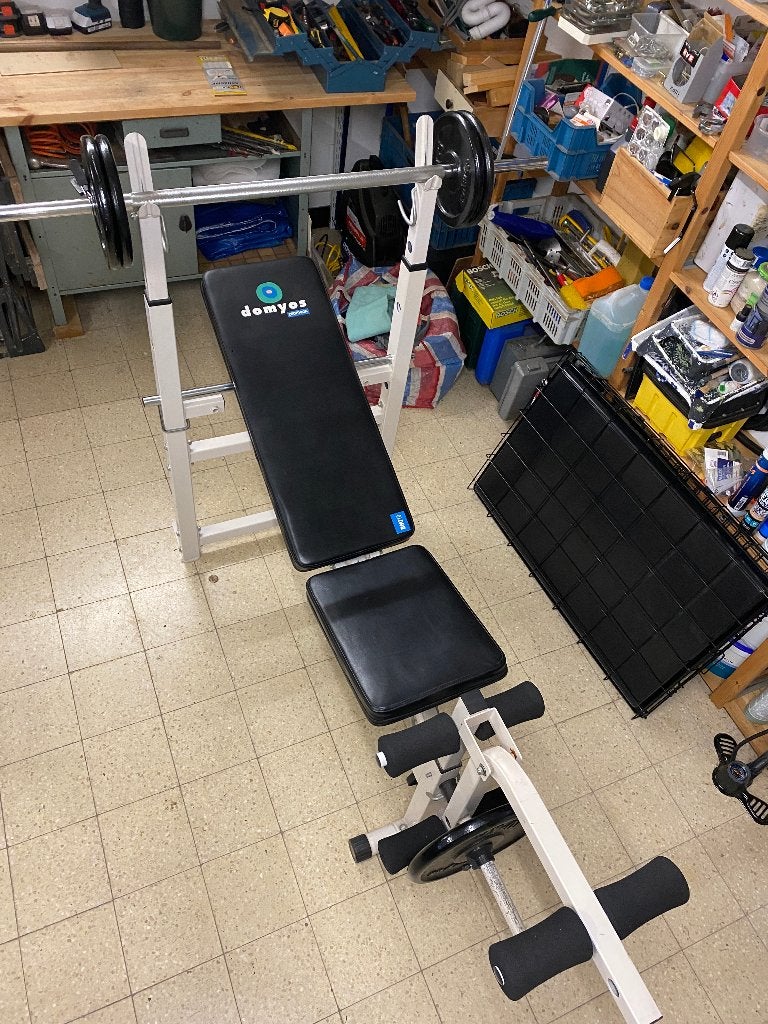 Multifunctionele bank, Sports & Fitness, Enlèvement, Utilisé, Autres types, Métal