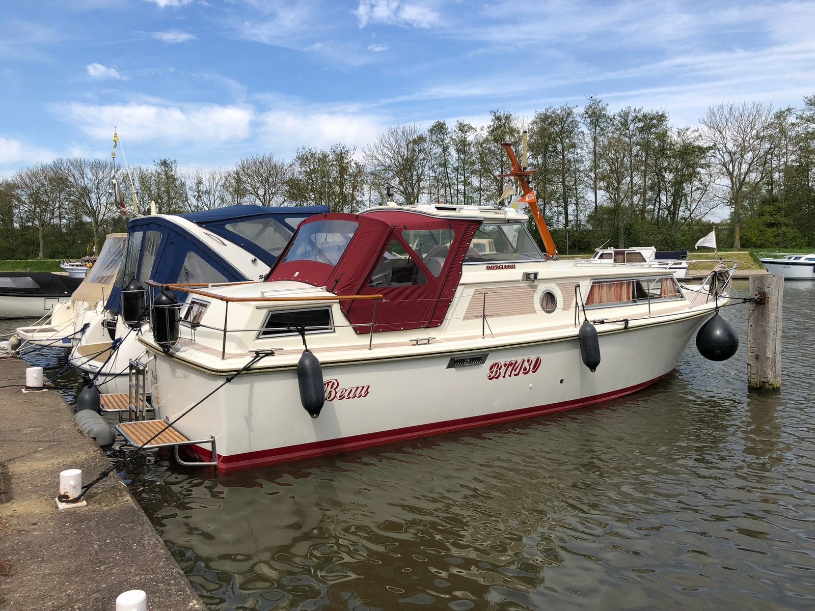 Amerglass 32 AC, Ophalen, 10 m, Gebruikt, Binnenboordmotor