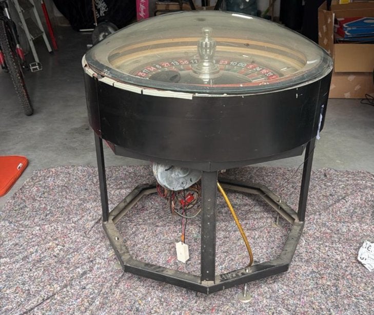 Roulette tafel, Ophalen, Zo goed als nieuw