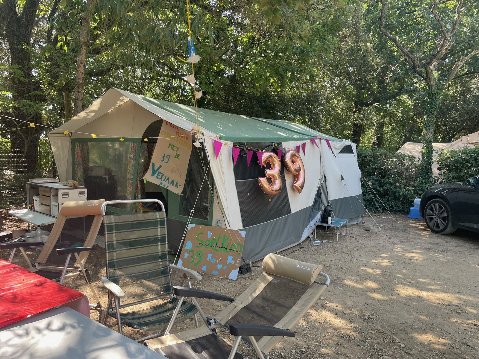 Conway vouwwagen (1995) – Instapklare oldtimer met karakter, Caravans en Kamperen, Vouwwagens, Aanwezig, Ophalen, Overige merken