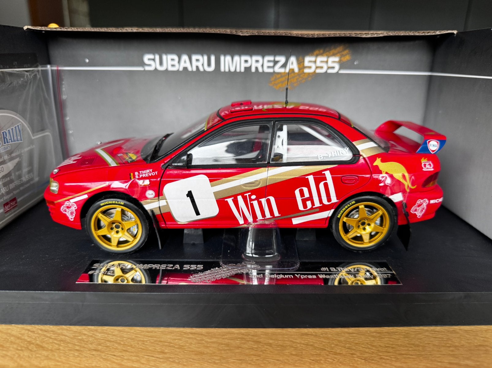 SunStar 1/18 Subaru Impreza WRC 555 Thiry/Prevot 1997, Ophalen of Verzenden, Nieuw