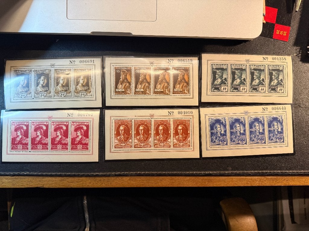 Toplot WWII : Légion flamande (6 feuilles) + set LVF, Collections, Enlèvement ou Envoi, Autres