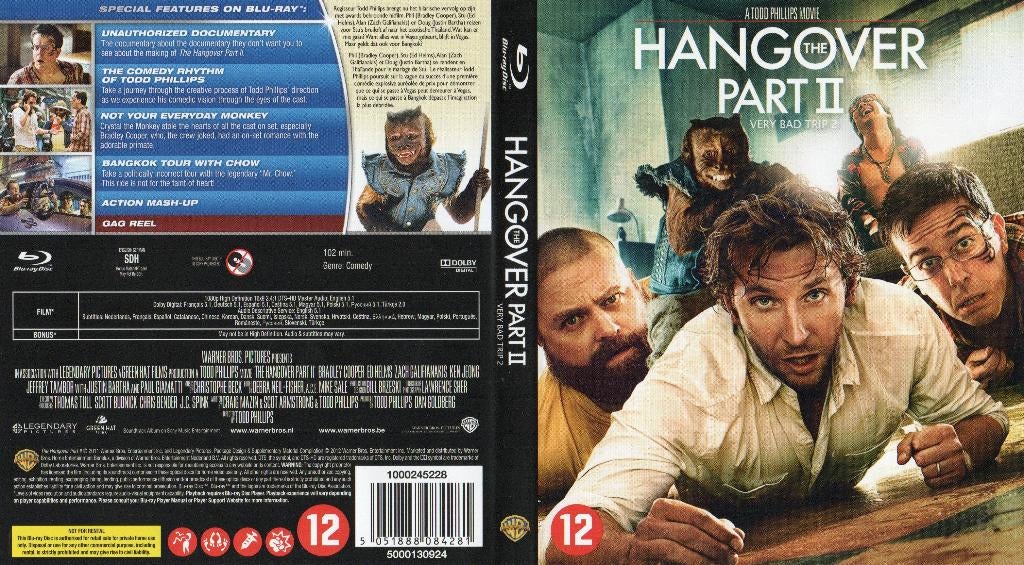 the hangover 2 (blu-ray) nieuw, Ophalen of Verzenden, Zo goed als nieuw, Overige genres