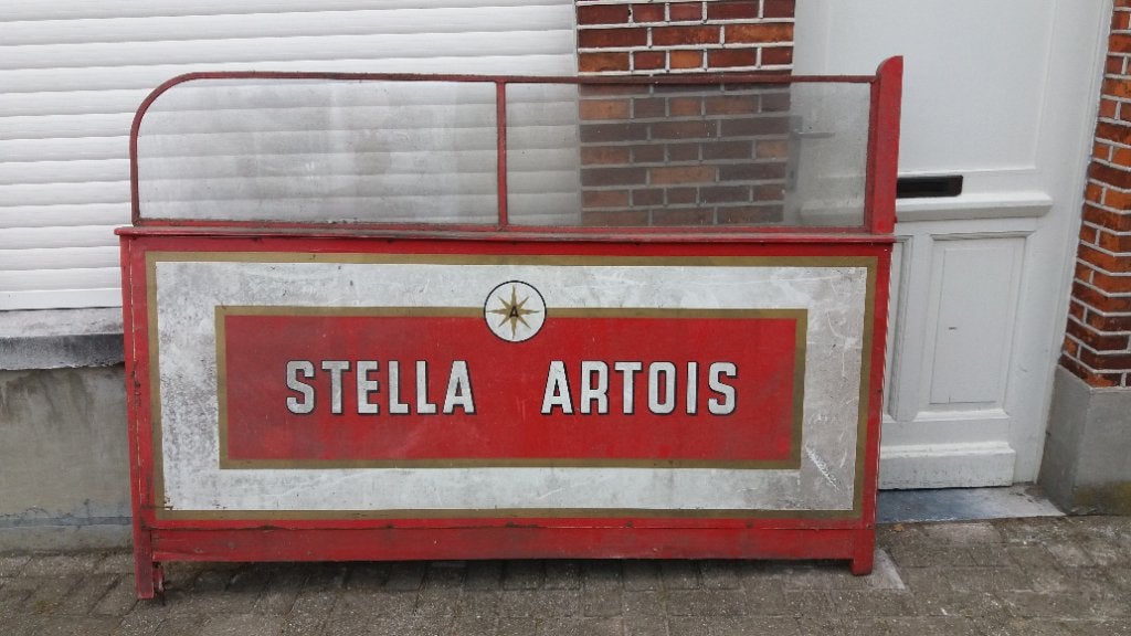 Stella artois terrasscherm, Ophalen, Zo goed als nieuw, Reclamebord, Plaat of Schild, Stella Artois