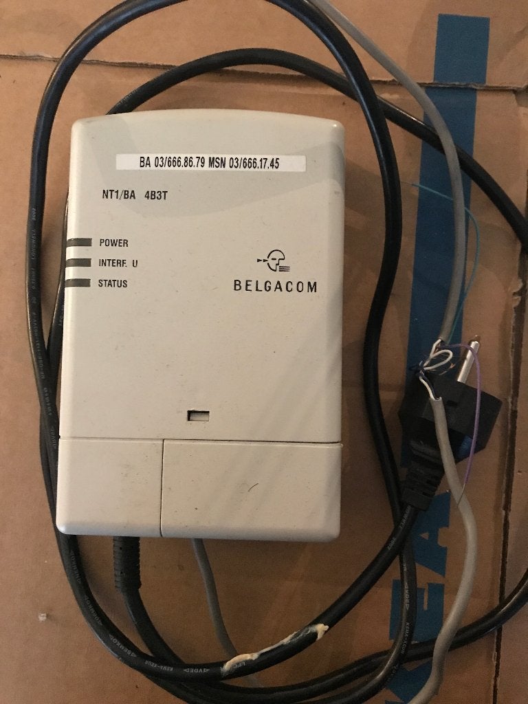 Vaste telefoon Eindpunt Belgacom NT1 BA 4B3T       µp, Ophalen of Verzenden