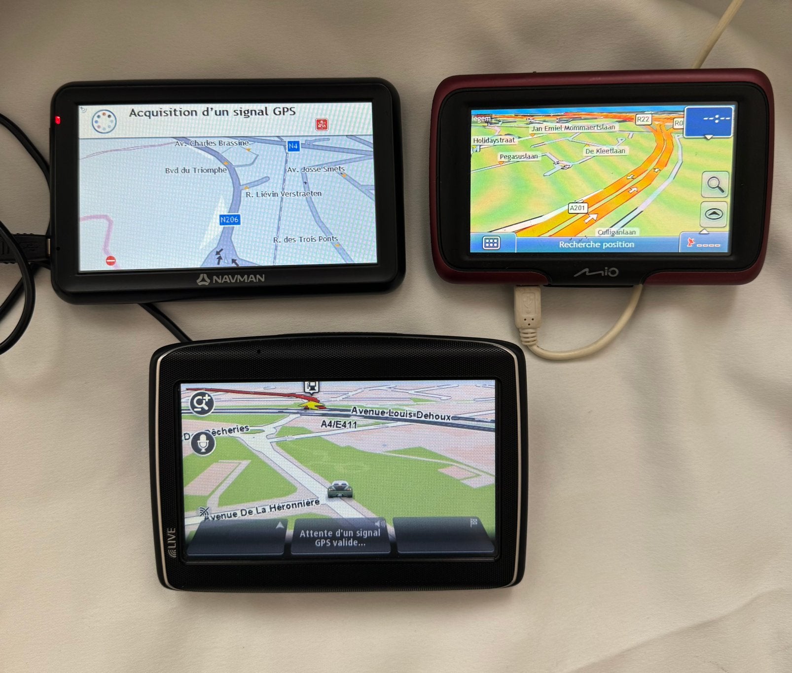 Set van 3 GPS te koop, Auto diversen, Autonavigatie, Ophalen, Gebruikt