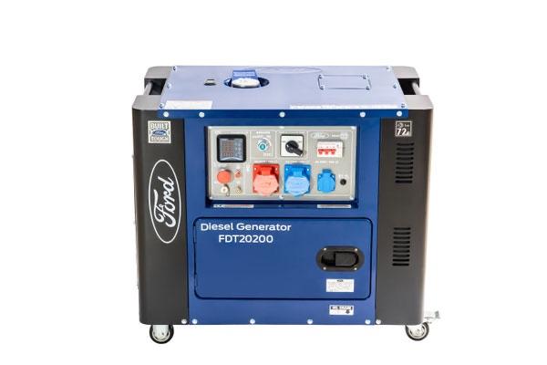 Générateur diesel Ford DTT20200, Bricolage & Construction, Générateurs, Neuf, Huile diesel, 5 à 10 kVA, Démarrage électrique, Enlèvement ou Envoi
